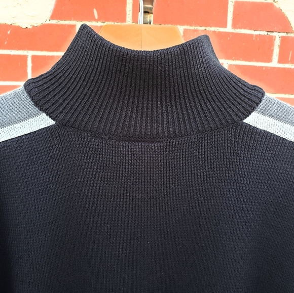 XL tall men BILLABONG 1/4 zip black sweater - Picture 13 of 14